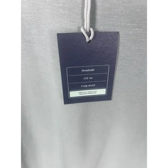 We Wander Shirt Womens Large Luxe Loop Side Split UPF 40 Soft Green Soft Modal - Picture 7 of 9